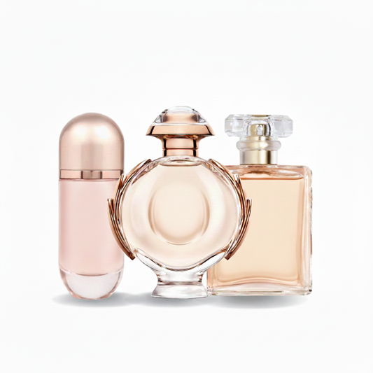 SET MIT 6 PARFÜMS: Blumige und orientalische Damen-Eau de Parfums, Kollektion mit frischen und eleganten Duftnoten