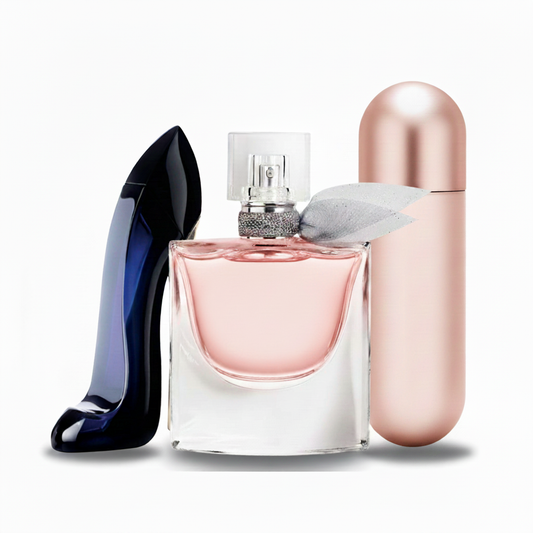 SET MIT 3 PARFÜMS: Blumiger Damenduft, Gourmand-Duft und Fruchtiger Roséduft (Eau de Parfum)