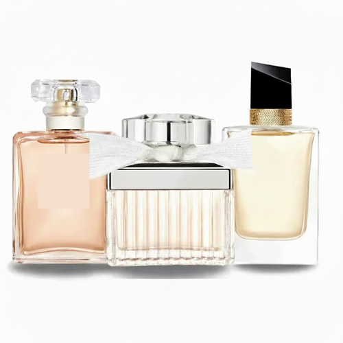 SET MIT 3 PARFÜMS: Blumig-Orientalisches Damenparfüm, Lavendel-Orangenblüten Duft und Feminines Rosenparfüm (Eau de Parfum)