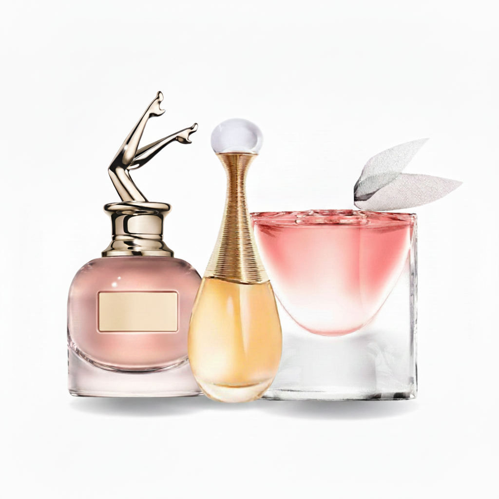 SET MIT 3 PARFÜMS: Elegante Damenparfüms - Blumig-Orientalische Eau de Parfum Kollektion
